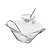 SALADEIRA INOX C/TALHERES E MOLHEIRA NÁPOLES 29cm - Imagem 1