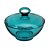POTICHE AQUA EM VIDRO D13XA11CM COR VERDE ESMERALDA - Imagem 1