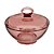 POTICHE AQUA EM VIDRO D13XA11CM COR ROSA - Imagem 1