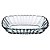 JOGO DE 2 BOWLS RETANGULARES MEZZE EM VIDRO L16XP10XA3CM - Imagem 1