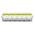 JG 6 PORTA CONDIMENTOS ZEST TAMPA SILICONE AMARELA 6X9X6CM - Imagem 1