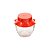 POTE P/TEMPEROS DE VIDRO LAÇO VERMELHO 370ml - Imagem 2