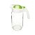 JARRA DE VIDRO TRANSPARENTE E VERDE 1l - Imagem 2
