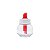 AÇUCAREIRO DE VIDRO DULCE TRANSPARENTE E VERMELHO 180ml - Imagem 3
