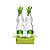 CJ 5PC GALHETEIRO DE VIDRO TRANSPARENTE E VERDE 200ml/70ml - Imagem 3