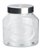 POTE DE VIDRO ELIPS COM TAMPA DE METAL 1500ML - Imagem 1