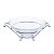 CJ P/SALADA DE VIDRO C/SUPORTE NIQUELADO SATIN 34X27,5X14CM - Imagem 1