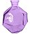 VASO DE VIDRO ORIGAMI 18CM VIOLETA - Imagem 1