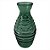 VASO DE VIDRO VERDE COM TEXTURA - Imagem 1