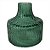 VASO DE VIDRO VERDE COM TEXTURA - Imagem 1