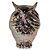 CORUJA DECORATIVA QUE NAO VE EM CERAMICA COBRE 11CM X 10CM X - Imagem 1