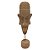 FIGURA DECORATIVA DE RESINA MARROM - Imagem 1