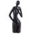 PECA DECORATIVA DE CERAMICA PRETA - Imagem 1