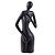 PECA DECORATIVA DE CERAMICA PRETA - Imagem 1
