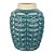 VASO DECORATIVO DE CERAMICA  AZUL TURQUESA 26CM X 33CM - Imagem 1
