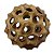 ESFERA DECORATIVA DE RESINA MARROM - Imagem 1