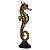 CAVALO MARINHO DE RESINA DOURADO E PRETO - Imagem 1