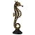 CAVALO MARINHO DE RESINA DOURADO E PRETO - Imagem 1