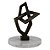 PECA DECORATIVA DE RESINA E MÁRMORE BRONZE E BRANCA - Imagem 1