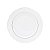 APARELHO DE JANTAR 42 PEÇAS DE PORCELANA COM BORDA DOURADA MÔNACO BRANCO - WOLFF - Imagem 2