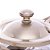 AÇUCAREIRO DE VIDRO E AÇO INOX COM COLHER E SUPORYE ITALY CHAMPANHE 14CM X 10CM X 8CM - WOLFF - Imagem 4