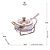 AÇUCAREIRO DE VIDRO E AÇO INOX COM COLHER E SUPORYE ITALY CHAMPANHE 14CM X 10CM X 8CM - WOLFF - Imagem 1