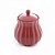 AÇUCAREIRO DE PORCELANA PÉTALA VERMELHO MATT 10,5CM X 8,5 CM - WOLFF - Imagem 1