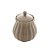 AÇUCAREIRO DE PORCELANA PÉTALA AREIA MATT 10,5CM X 8,5 CM - WOLFF - Imagem 1