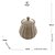 AÇUCAREIRO DE PORCELANA PÉTALA AREIA MATT 10,5CM X 8,5 CM - WOLFF - Imagem 2