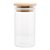 PORTA MANTIMENTO DE VIDRO BOROSSILICATO COM TAMPA DE BAMBU 120ML - WOLFF - Imagem 3