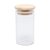 PORTA MANTIMENTO DE VIDRO BOROSSILICATO COM TAMPA DE BAMBU 120ML - WOLFF - Imagem 1