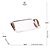 BANDEJA DE AÇO INOX COM ALÇA EM SISAL NATURE 33CM X 27CM - WOLFF - Imagem 2