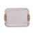BANDEJA DE AÇO INOX COM ALÇA EM SISAL NATURE 28,5CM X 22,5CM - WOLFF - Imagem 5