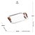 BANDEJA DE AÇO INOX COM ALÇA EM SISAL NATURE 28,5CM X 22,5CM - WOLFF - Imagem 2