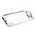 BANDEJA DE AÇO INOX COM ALÇA DOURADA MANHATTAN 40CM X 29,5CM X 5CM - WOLFF - Imagem 1