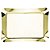 BANDEJA DE AÇO INOX CHAMPANHE BONBON 43CM X 32,5CM X 3,5CM - WOLFF - Imagem 4