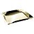 BANDEJA DE AÇO INOX CHAMPANHE BONBON 36CM X 30CM X 3,5CM - WOLFF - Imagem 1