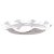 BANDEJA DE AÇO INOX BONBON PRATEADA 39,5CM X 4CM - WOLFF - Imagem 2