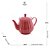BULE DE CHÁ DE PORCELANA PÉTALA VERMELHO MATT 950ML - WOLFF - Imagem 2
