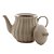 BULE DE CHÁ DE PORCELANA PÉTALA AREIA MATT 950ML - WOLFF - Imagem 4