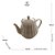 BULE DE CHÁ DE PORCELANA PÉTALA AREIA MATT 950ML - WOLFF - Imagem 2