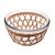 BOWL DE VIDRO BOROSSILICATO E FIBRA NATURAL 24CM X 24CM X 13,5CM - WOLFF - Imagem 1
