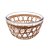 BOWL DE VIDRO BOROSSILICATO E FIBRA NATURAL 24CM X 24CM X 13,5CM - WOLFF - Imagem 2