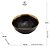 BOWL DE PORCELANA DUBAI PRETO E DOURADO 15CM X 6CM - WOLFF - Imagem 2