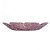 BOWL DE CRISTAL MARTELADO COM BORDA DOURADA TAJ FLOR ROSA 24,5CM X 4CM - WOLFF - Imagem 4