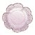 BOWL DE CRISTAL MARTELADO COM BORDA DOURADA TAJ FLOR ROSA 14,5CM X 3,5CM - WOLFF - Imagem 3
