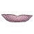 BOWL DE CRISTAL MARTELADO COM BORDA DOURADA TAJ FLOR ROSA 14,5CM X 3,5CM - WOLFF - Imagem 4