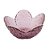 BOWL DE CRISTAL MARTELADO COM BORDA DOURADA TAJ FLOR ROSA 12CM X 6CM - WOLFF - Imagem 1