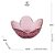 BOWL DE CRISTAL MARTELADO COM BORDA DOURADA TAJ FLOR ROSA 12CM X 6CM - WOLFF - Imagem 2