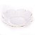 BOWL DE CRISTAL MARTELADO COM BORDA DOURADA TAJ FLOR 18,5CM X 3,5CM - WOLFF - Imagem 1
